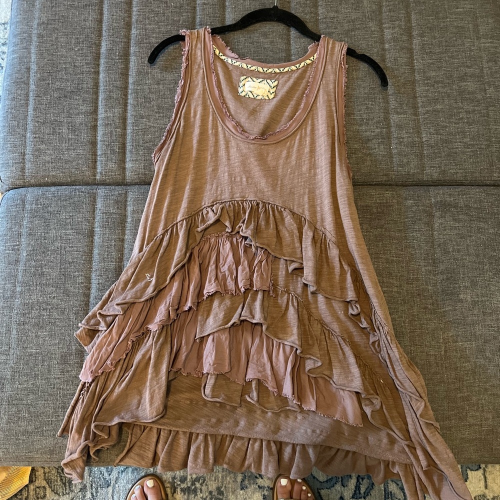 Anthropologie ruffle top